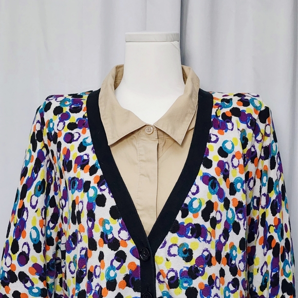 Lane Bryant Colorful Patterned Cardigan - Picture 3 of 5